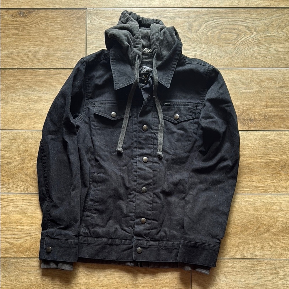 Vans Black Lightweight Shirt Jacket Classic Design
